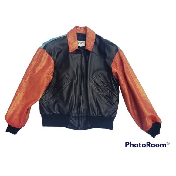 Vintage Firenze Santa Barbara Jacket 100% Leather 80's